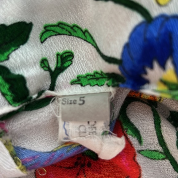 Vintage 70s union made fit & flare floral print Hawaiian maxi dress, size 5 - Picture 6 of 6